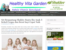 Tablet Screenshot of healthyvitagarden.com